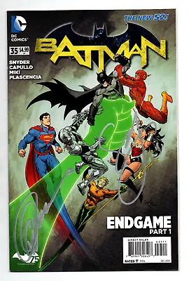 Buy Batman #35 Double Signed Scott Snyder & Greg Capullo - 2015 - NM • 32.16£