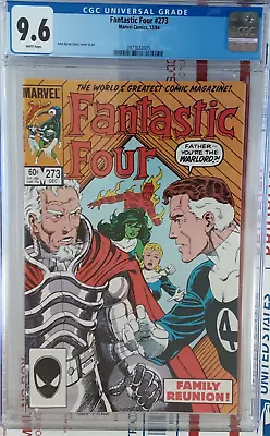 Buy Fantastic Four #273 Cgc 9.6 1st Nathaniel Richards (kang & Reed Richards Father) • 55.31£