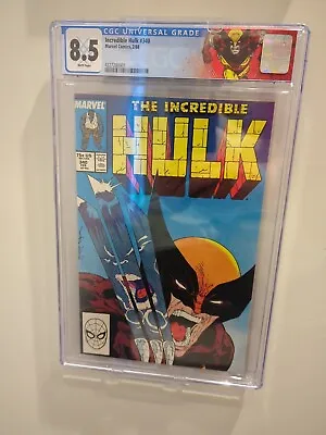 Buy INCREDIBLE HULK #340 CGC 8.5 Grade Marvel Comics 1988 Classic Todd McFarlane • 130.14£