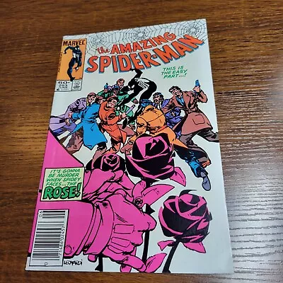 Buy Amazing Spiderman #253. 1st Appearance RIchard Fisk  The Rose . Marvel Comic Key • 8.67£