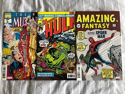 Buy Amazing Fantasy 15, Hulk 180, New Mutants 98 Facsimile Reprint Edition [3 • 29.99£