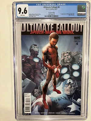 Buy Ultimate Fallout #4 CGC 9.6 1st Miles Morales Spiderman Spider-verse 2nd Print • 71.58£