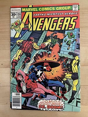 Buy Avengers #156 - Vs. Doctor Doom! Marvel Comics, Scarlet Witch, Vision, Iron Man! • 9.53£