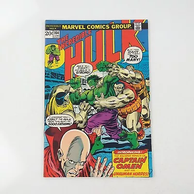 Buy The Incredible Hulk #164 VF+ 1st Captain Omen (1973 Marvel Comics) • 20.10£