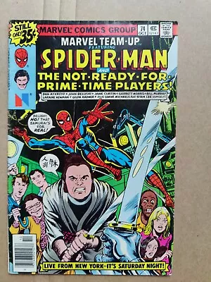 Buy Marvel Team-Up 74 1978 Spider-Man SNL Saturday Night Live VG Low Grade  • 6.43£