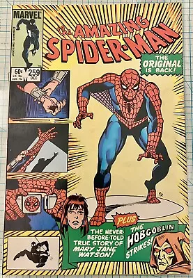 Buy Amazing Spider-Man #259 NM Ron Frenz Cover 1984 Marvel Comics Hobgoblin • 11.85£