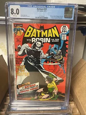 Buy Batman #237 CGC 8.0 1971 DC Comics WHITE PAGES • 259.84£