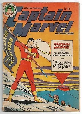 Buy Captain Marvel Adventures #61 Shazam! UK Reprint GD/VG (1951) L. Miller & Son • 50£