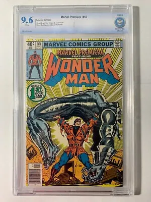 Buy Marvel Premiere 1980 #55 NM+ CBCS (Not CGC) 9.6 Newsstand! 1st Wonder Man Solo S • 240.74£