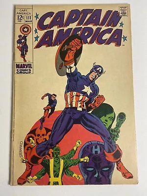 Buy Captain America #111  Classic Jim Steranko Cover! KEY Death Of Captain America • 79.03£