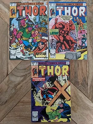 Buy The Mighty Thor 301 302 And 303 (1980) Complete 3 Marvel Comic Run  • 14£