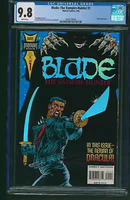Buy Blade: The Vampire Hunter #1 CGC 9.8 Marvel Comics 1994 Holochrome Foil Cover • 155.73£