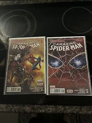 Buy Marvel Comics Amazing Spider-Man #13 & #15 Spider-Verse Epilogue Miles Morales • 10£