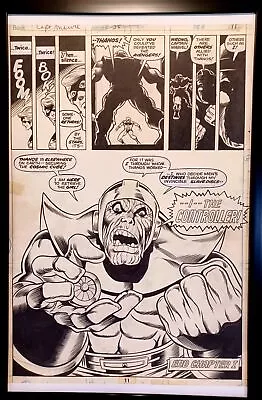 Buy Captain Marvel #28 Pg. 11 By Jim Starlin 11x17 FRAMED Original Art Print Comic P • 47.92£