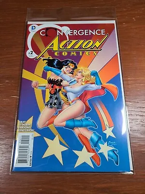 Buy Convergence Action Comics #2 (DC Comics) 1st Print Direct Sales NM/ M Superman • 5.99£