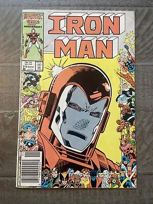 Buy Marvel Iron Man #212 Comic Book Anniversary Cover • 4.75£