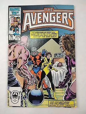 Buy Avengers #275 (1987 Marvel Comics) Ant-Man & Wasp Cover, Absorbing Man • 5.60£