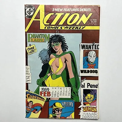 Buy Action Comics Weekly #636 1989 1st Appearance Of 2nd Phantom Lady DC • 9.39£