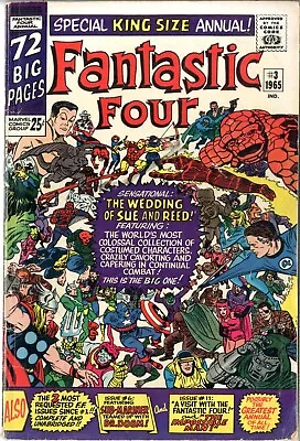 Buy Fantastic Four Annual  # 3   VERY GOOD   1965   Sue & Reed Marry   Most Marvel • 48.21£