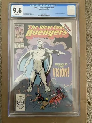 Buy West Coast Avengers 45 9.6 CGC White Vision First Appearance  • 399.99£