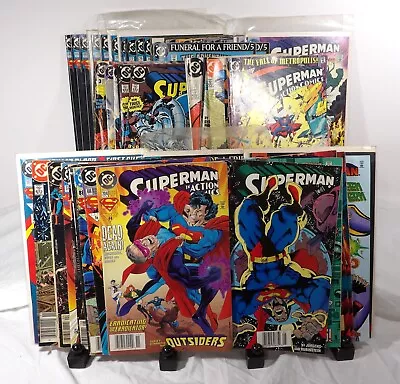 Buy Superman 48 Issue Mixed Comic Book Lot Dc 1980's 1990's Supergirl Superboy Wow • 23.64£