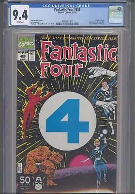 Buy Fantastic Four #358 CGC 9.4 1991 Marvel Comics Death Of Lyja 1st Die Cut Cover • 31.73£