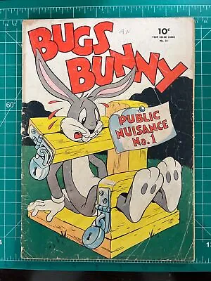 Buy Four Color #33 (1943) GD 1st Bugs Bunny Issue! Rare! HTF • 314.82£