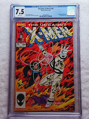 Buy Uncanny X-Men #184 CGC 7.5 1984 - 1st App Of Forge & Selene VF- White Pages • 18.88£