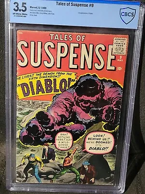 Buy 1960 Tales Of Suspense #9 Diablo - Iron Man Prototype - Marvel - CBCS 3.5 • 228.29£