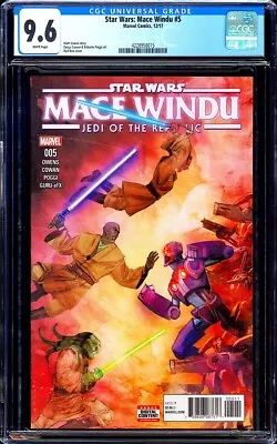 Buy Star Wars Mace Windu #5 CGC 9.6 (2018) Jedi Of The Republic A Cover L@@K! • 71.12£