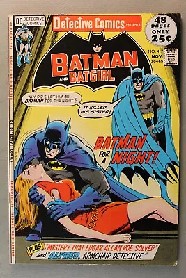 Buy Detective Comics #417 Presents Batman And Batgirl *1971*  Batman For A Night!   • 19.95£