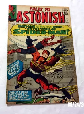 Buy Tales To Astonish 1964 #57 Clean Vg+ Giantman,the Wasp,spiderman,egghead! • 121.90£
