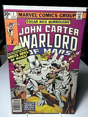 Buy John Carter Warlord Of Mars #2 MARVEL Comics 1977 • 4.79£