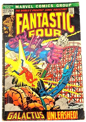 Buy Fantastic Four #122 (1972) / Vg / Silver Surfer Vs. Galactus Marvel Bronze Age • 23.61£