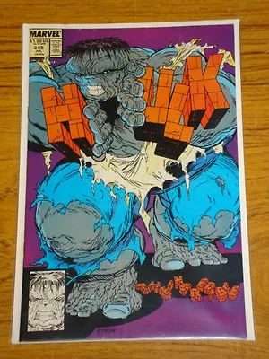 Buy Incredible Hulk #345 Vol1 Marvel Comic Ds Mcfarlane Art July 1988 • 79.99£