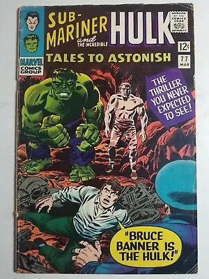 Buy Tales To Astonish (1959) #77 - Very Good/Fine - Hulk, Sub-Mariner  • 25.23£