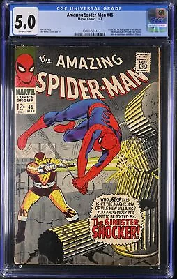 Buy Amazing Spider-Man #46 - Marvel Comics 1967 CGC 5.0 Origin And 1st Appearance Of • 175.09£