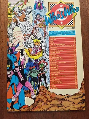 Buy DC Comics Who's Who Vol 1 V #5 1985 Comic Book Definitive Directory Universe  • 1.50£