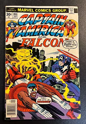 Buy Captain America 205 JACK KIRBY Cover 1977 Falcon Agron V 1 Avengers Marvel • 16.01£