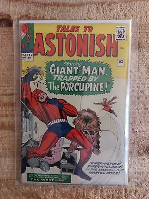 Buy Tales To Astonish #53. March 1964. Marvel. 2nd App Of Porcupine! Uk Price! Vg • 39.99£