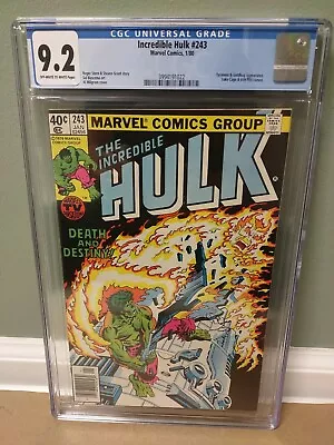 Buy THE INCREDIBLE HULK #243 CGC 9.2  Marvel Comics  1979  DEATH AND DESTINY  🇺🇸 • 47.66£
