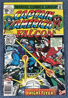 Buy CAPTAIN AMERICA And The Falcon #213 (Marvel, 1977) Jack Kirby ~ 1st Night Flyer • 6.39£