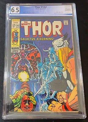 Buy The Mighty Thor #162 PGX 6.5 - Cream To White Pages - Origin Of Galactus - 1969 • 55.33£