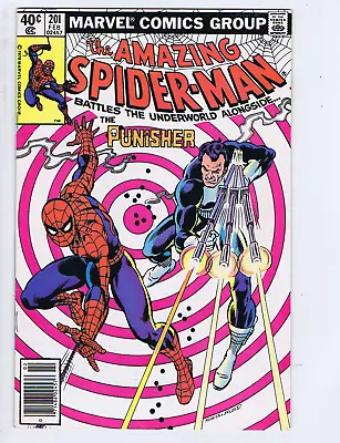 Buy Amazing Spider-Man#201 Marvel 1980 Battles The Underworld Alongside The Punisher • 23.99£