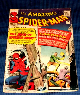 Buy Amazing Spiderman _ 18# - The End - Of -the -sandman - Lee Ditko 1964 -  Good • 199.99£