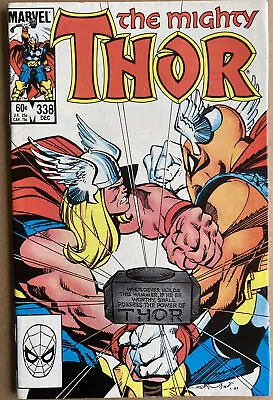 Buy THE MIGHTY THOR #338 VF December 1983 2nd Appearance Beta Ray Bill Nice Key 🔑 • 49.99£