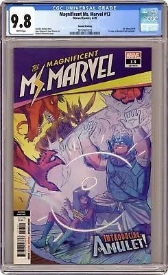 Buy Magnificent Ms. Marvel #13B Vazquez Variant 2nd Printing CGC 9.8 2020 3817601025 • 28.46£
