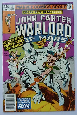 Buy John Carter Warlord Of Mars #2 - Marvel Comics July 1977 VF+ 8.5 • 11.95£