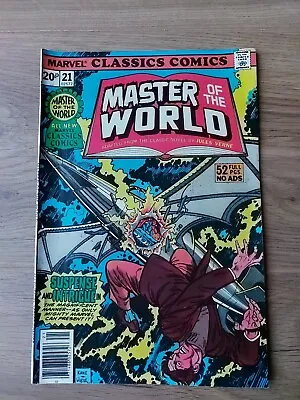 Buy Marvel Classic Comics #21 Master Of The World 1973 PENCE VARIANT  • 9£