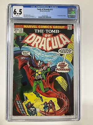 Buy Tomb Of Dracula 12 Cgc 6.5 White Pages Marvel 1973 • 79.94£